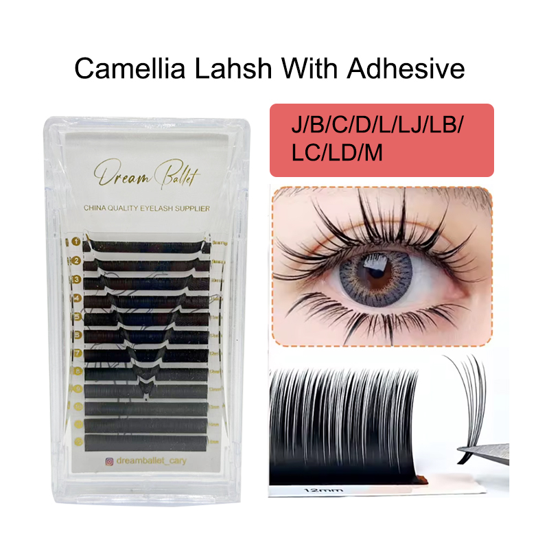 Eyelash Extension Russian - Rzęsy Dream Ballet Camellia z klejem