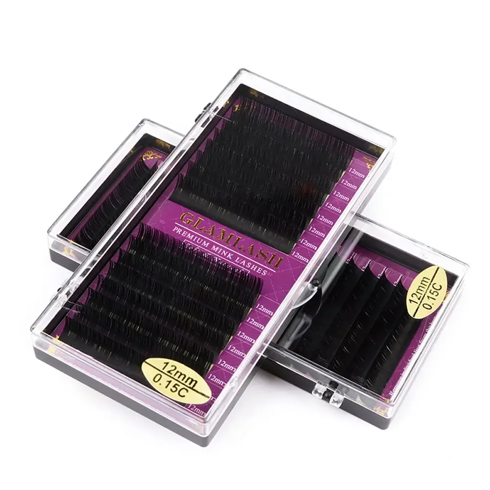 Eyelash Extension Human Hair - GLAMLASH hurtownia 16 rzędów BCCCD Curl