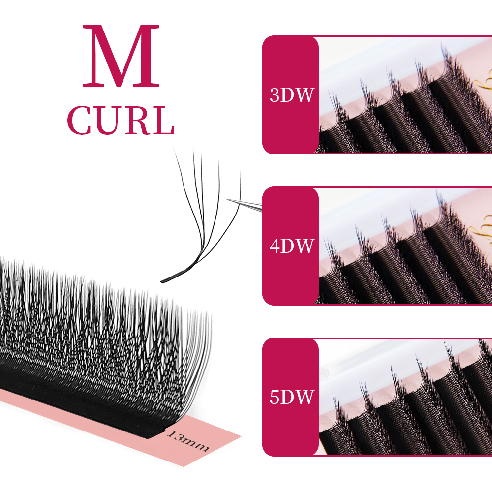 Rzęsy Goddess W3D 4D 5D M Curl – Eyelash Extension Human Hair recenzja i cena