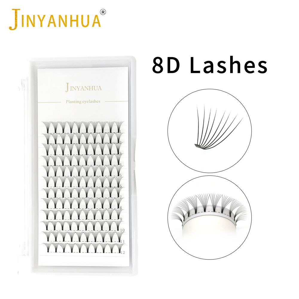 JINYANHUA 8D Fans Eyelash Exte – Eyelash Extension Russian recenzja i cena